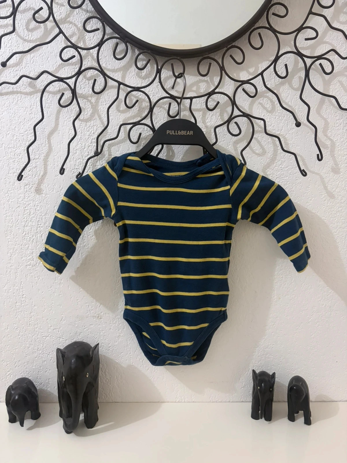 Set van 4 lange mouw body's Lupilu Aapjes & Beren – Biologisch katoen – Maat 74/80 (6-12 maanden) – photo 7